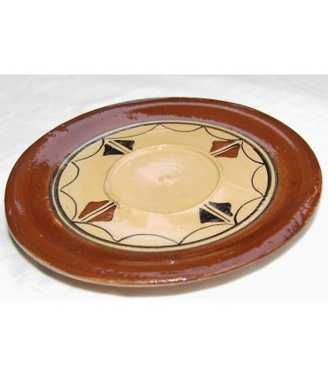 Clay pottery saucer
