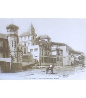 Vieille Photo d'Alger: Saint Eugène - Le Boulevard Front la Mer