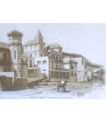 Vieille Photo d'Alger: Saint Eugène - Le Boulevard Front la Mer