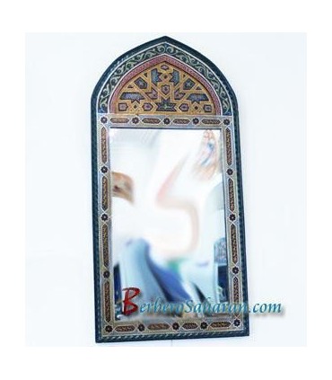 Large and unique hand carved and painted Mirror