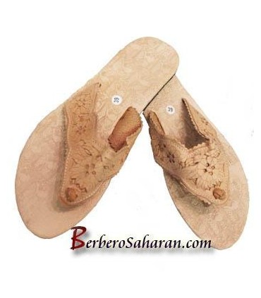 Handmade Algerian/Moroccan leather Thongs - Women