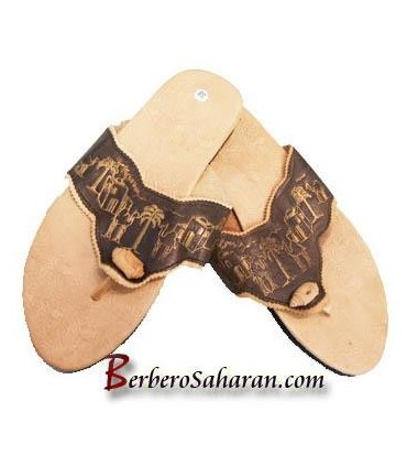 Handmade Algerian/Moroccan leather Thongs - Women