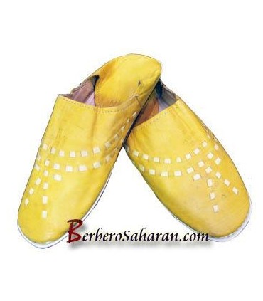 Handmade Algerian/Moroccan leather Slippers/Babouche - For Men