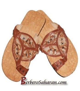 Tongs Algeriennes pour Hommes en veritable cuir a la fait main