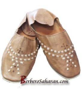 Handmade Algerian/Moroccan leather Slippers/Babouche - For Men