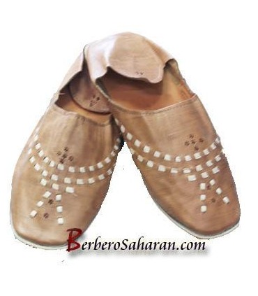 Handmade Algerian/Moroccan leather Slippers/Babouche - For Men