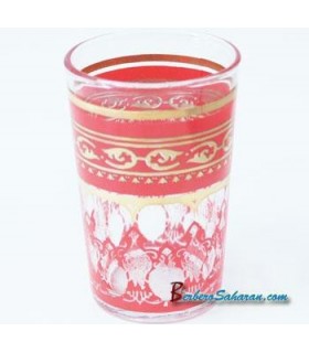 Moroccan red tea glasses from fes