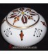 Round Jewellery Box from the Algerian Berbers in Ceramic & Gold