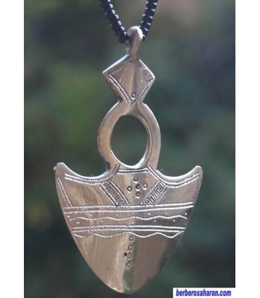 Silver and Glass beads Tuareg Necklace 1