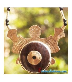 Silver and ebony wood Tuareg Necklace 2