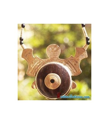 Silver and ebony wood Tuareg Necklace 2