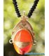 Collier Touareg en Argent et Agate Marron