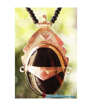 Tuareg Necklace with silver and Onyx stone