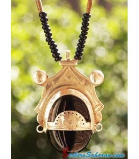 Tuareg Necklace with silver and Onyx stone